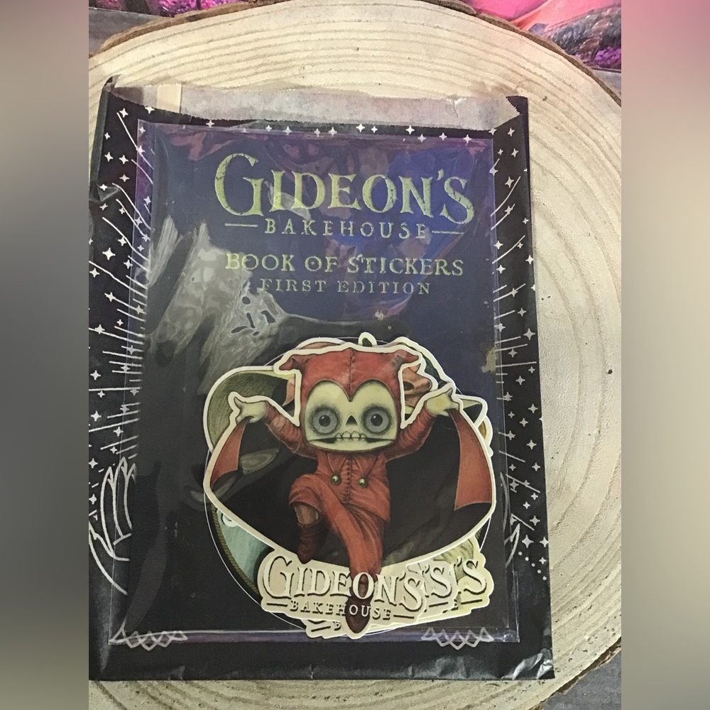Gideons Bakehouse book of stickers first edition -NEW